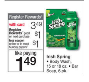 irish spring walgreens