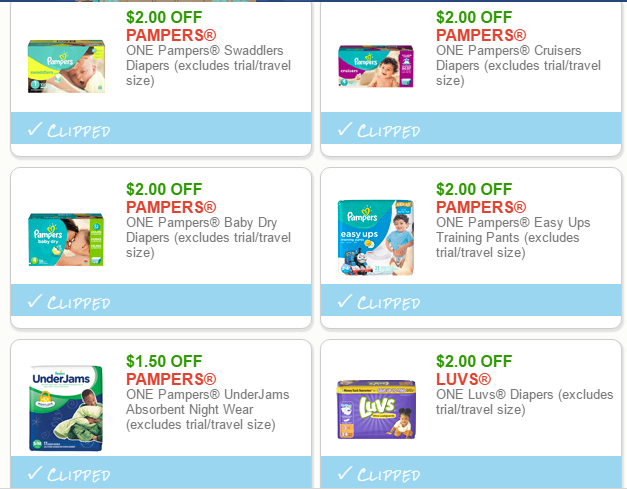 pampers coupons