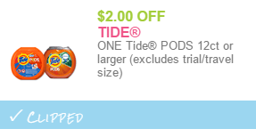 tide pods coupons