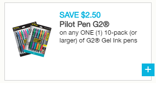 Pilot g2 coupon