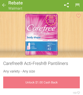 carefree ibotta offer