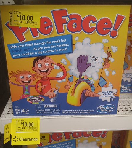 pie face on clearance