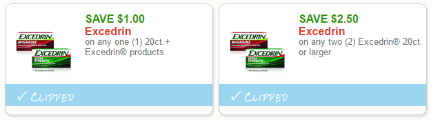 excedrin coupon